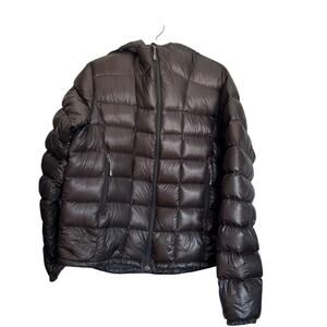 Rab Infinity Jacket Down Fill Puffer Hooded Gray Outdoor Winter Men's Size M